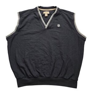 Dunbrooke Golf Vest Pullover V-Neck Knit Black‎ Mens XL Gorpcore Streetwear
